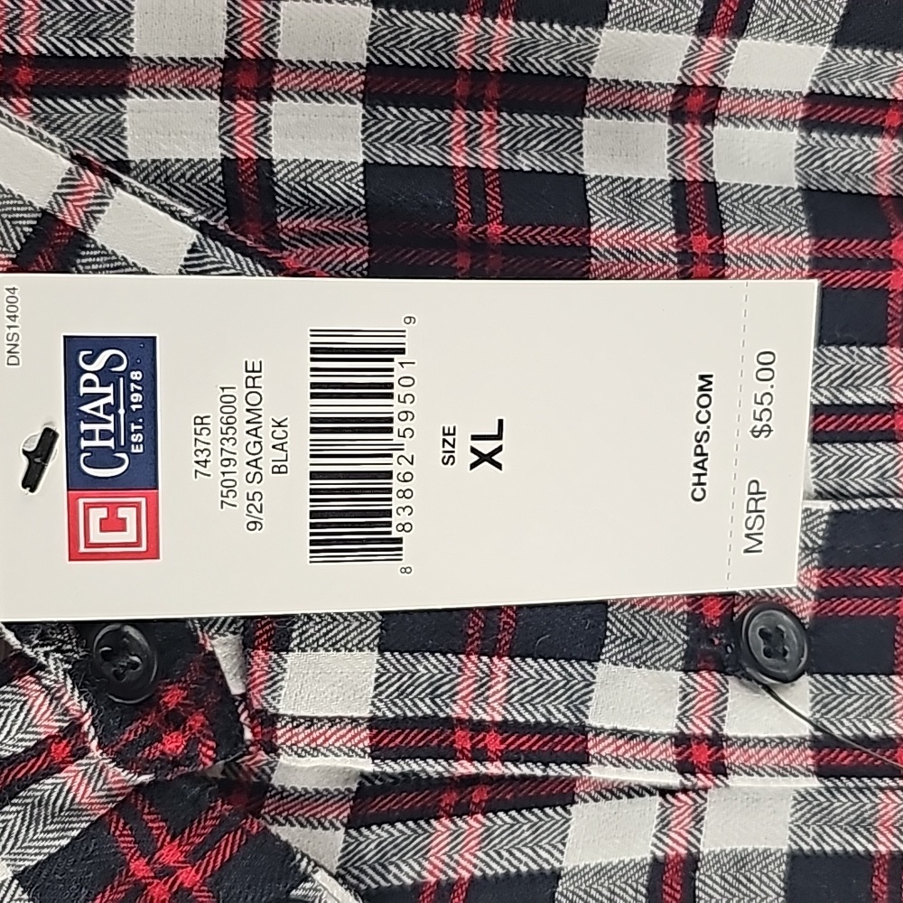 Champs Button Down Long Sleeve Shirt Men's Size XL NWT - Picture 4 of 10